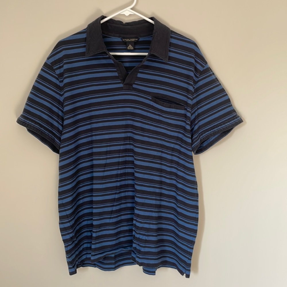 Banana republic cotton linen polo, size extra large